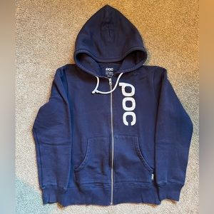 Youth Small Navy zip front hoody
